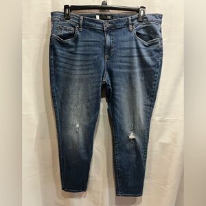 Kut from the Kloth Donna Ankle Skinny Petite Jeans Distressed Size 18P